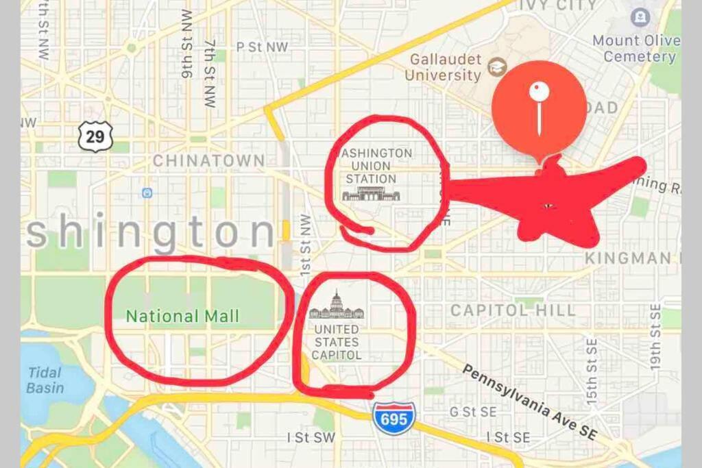 דירות וושינגטון Thee Art Collector, National Mall, Hst Capital Hill B מראה חיצוני תמונה